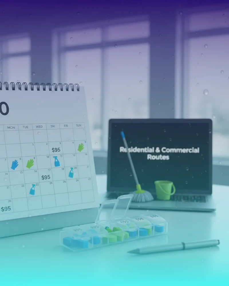 Cleaning Services ad creative example 2: Weekly cleans. $95 per visit.