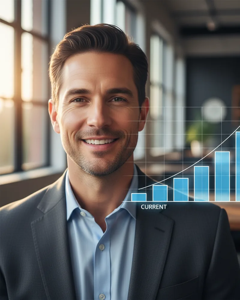 Coaching ad creative example 1: Stuck at $10k a month?