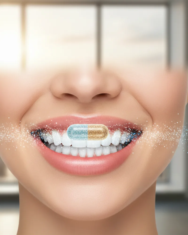 Dental ad creative example 1: Whiter teeth in one visit.