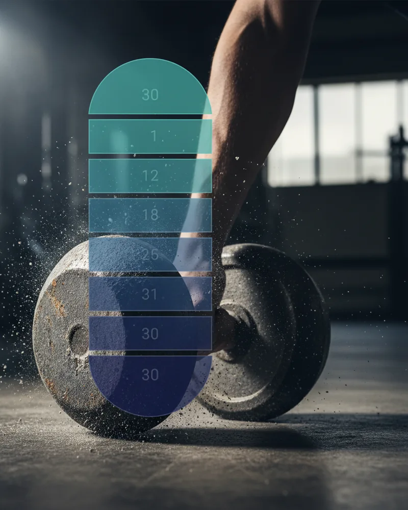 Fitness ad creative example 1: 30 days. No equipment. New body.