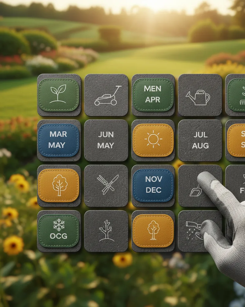 Landscaping ad creative example 2: Full-season plan. $299/month.