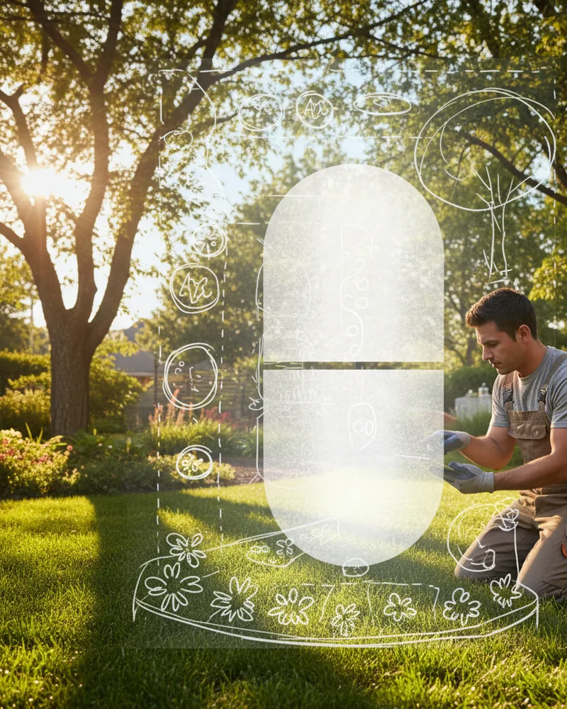 Landscaping ad creative example 3: Free quote in 24 hours.