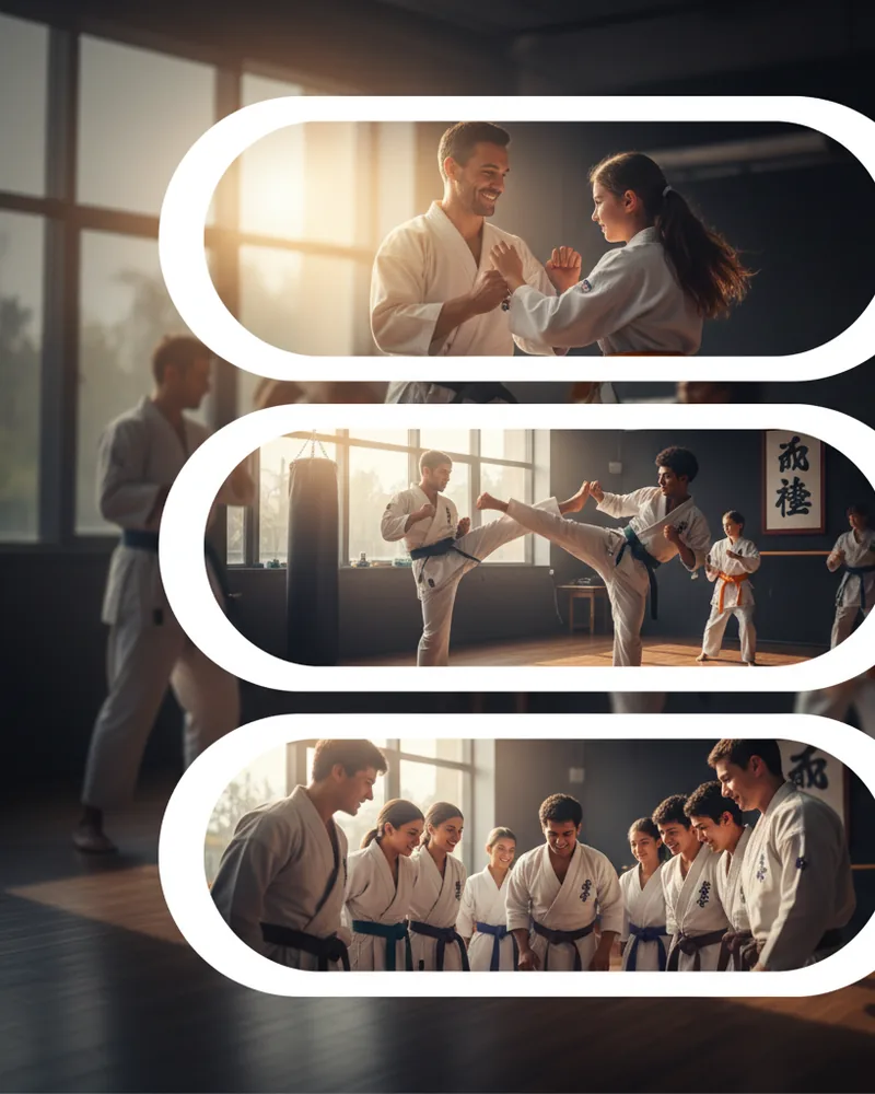 Martial Arts ad creative example 1: First class on us.