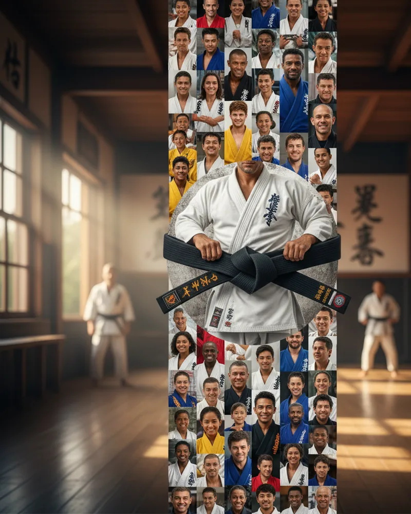 Martial Arts ad creative example 3: Real members. Real belts.