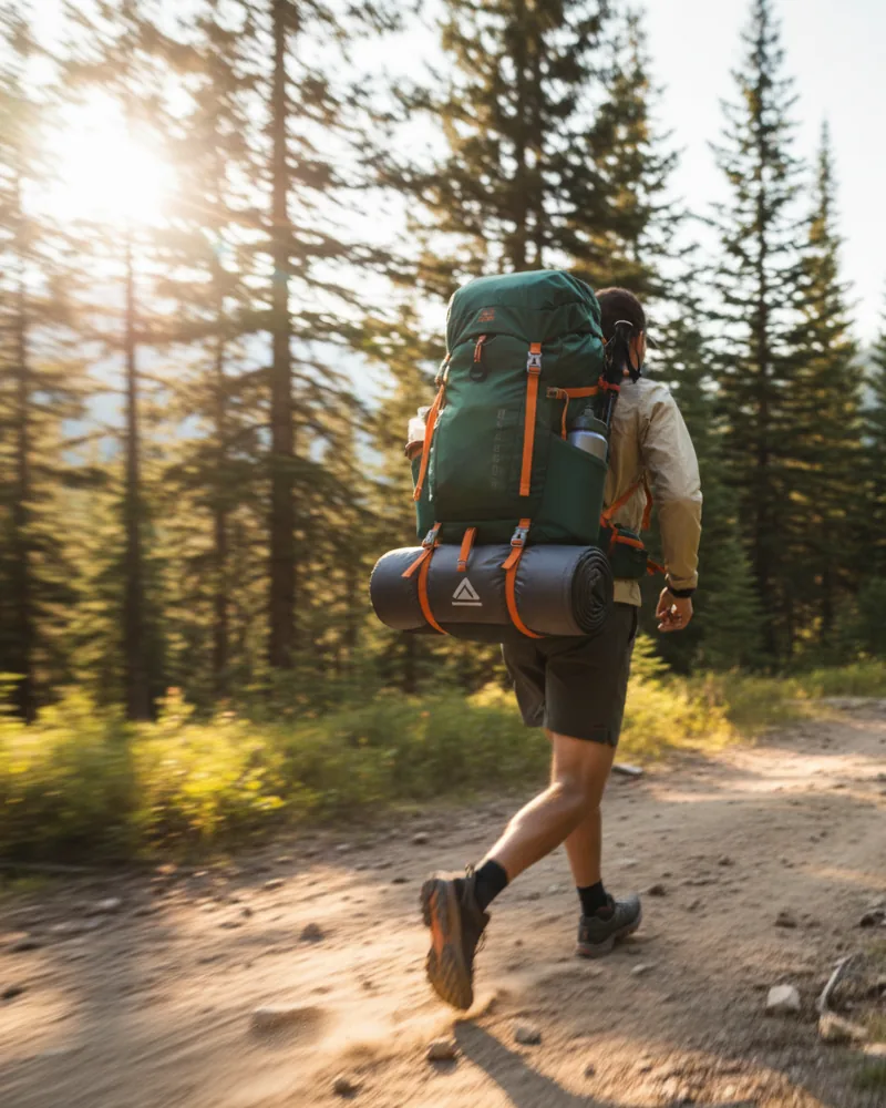 Outdoor Recreation ad creative example 1: The pack everyone hikes with.