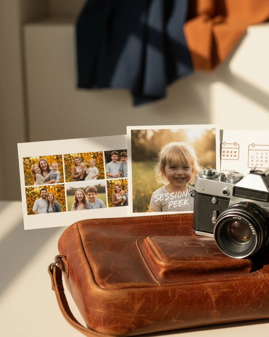 Three Coinis-generated photography ads on a camera bag