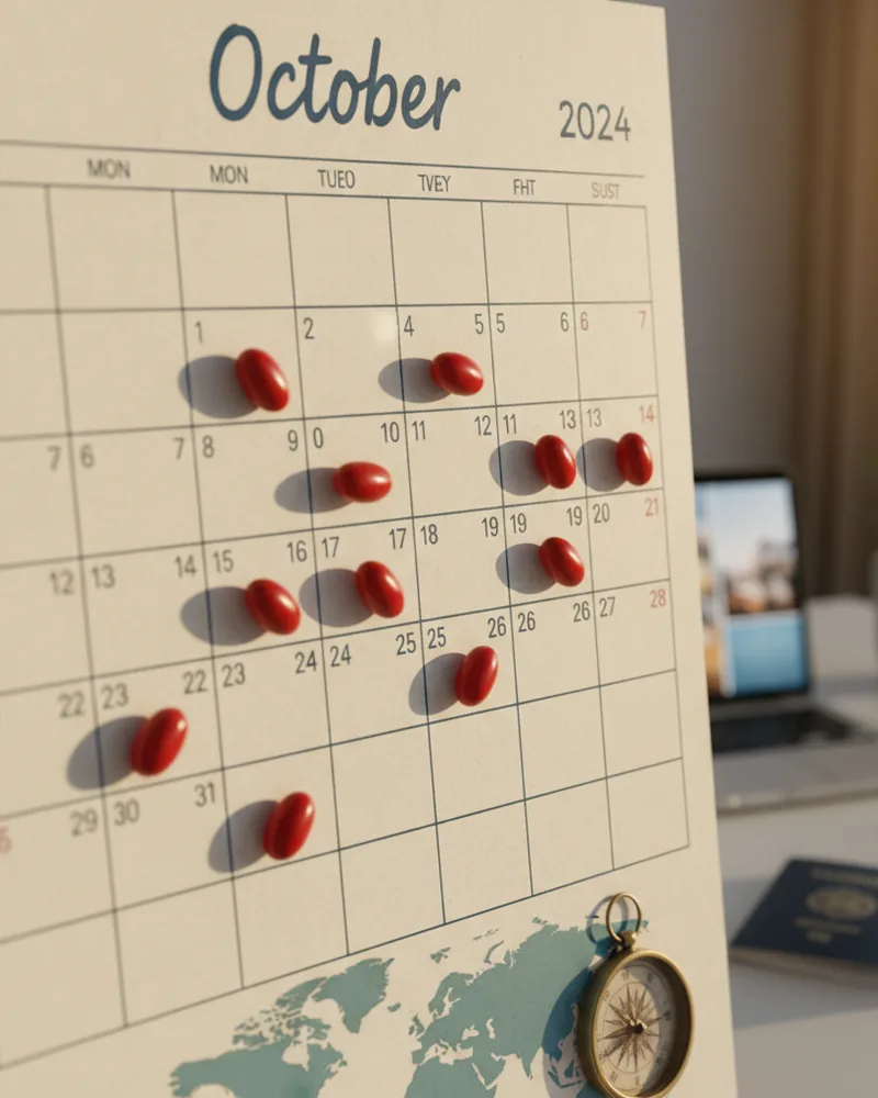 Travel ad creative example 3: Last seats. October departure.