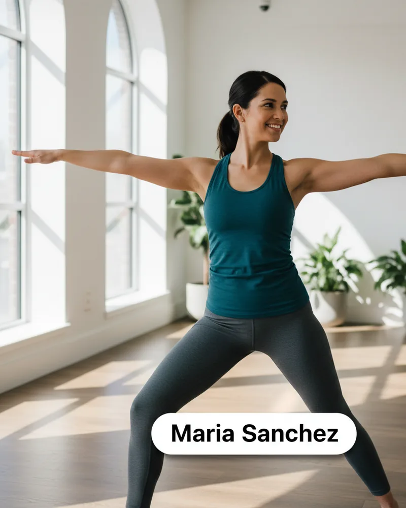 Yoga Studios ad creative example 2: Meet your new teacher.