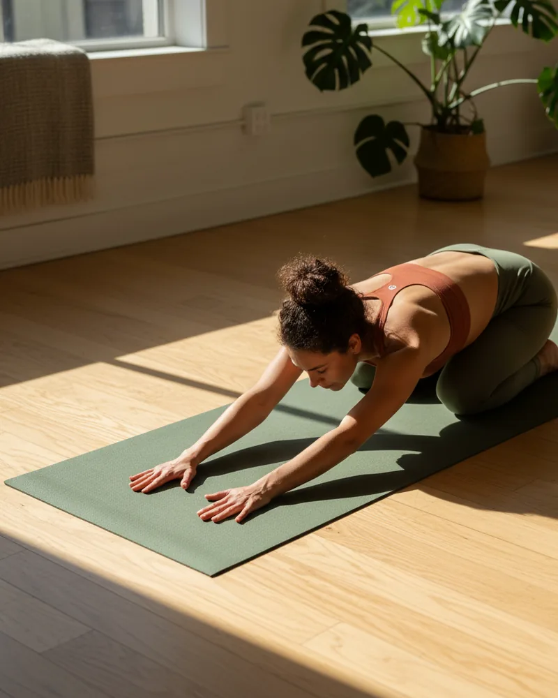 Yoga Studios ad creative example 3: First class on us.