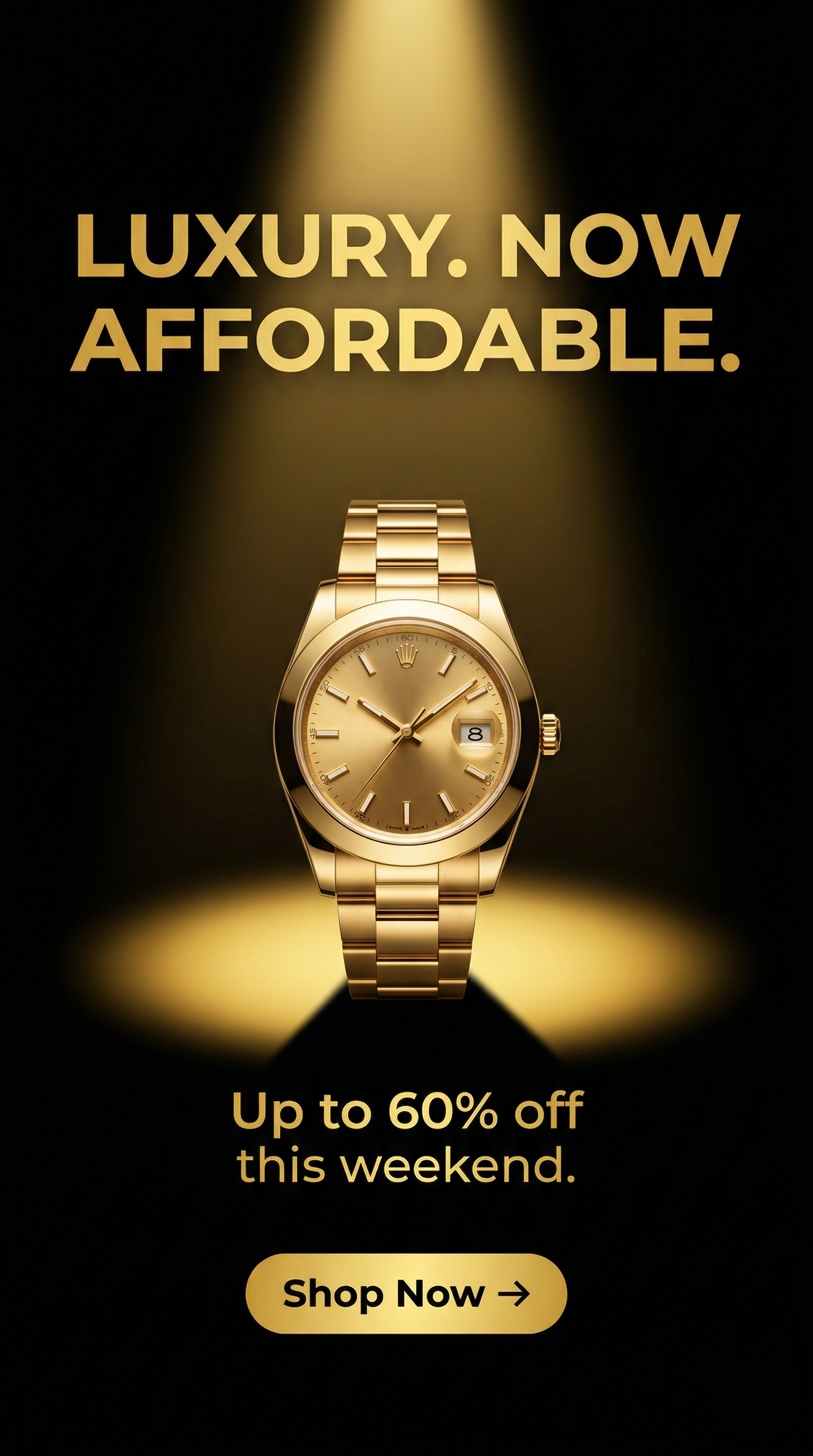 Luxury sale ad