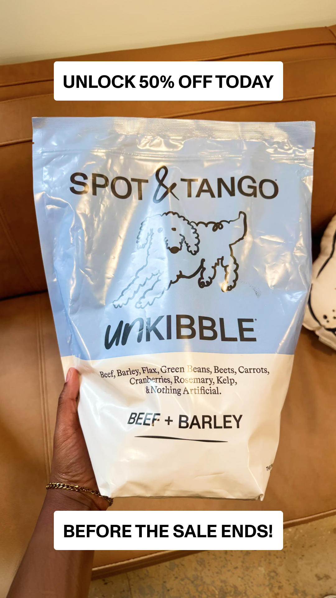 Pets Facebook ad example 38: UnKibble — Try for 50% Off Today 🐶