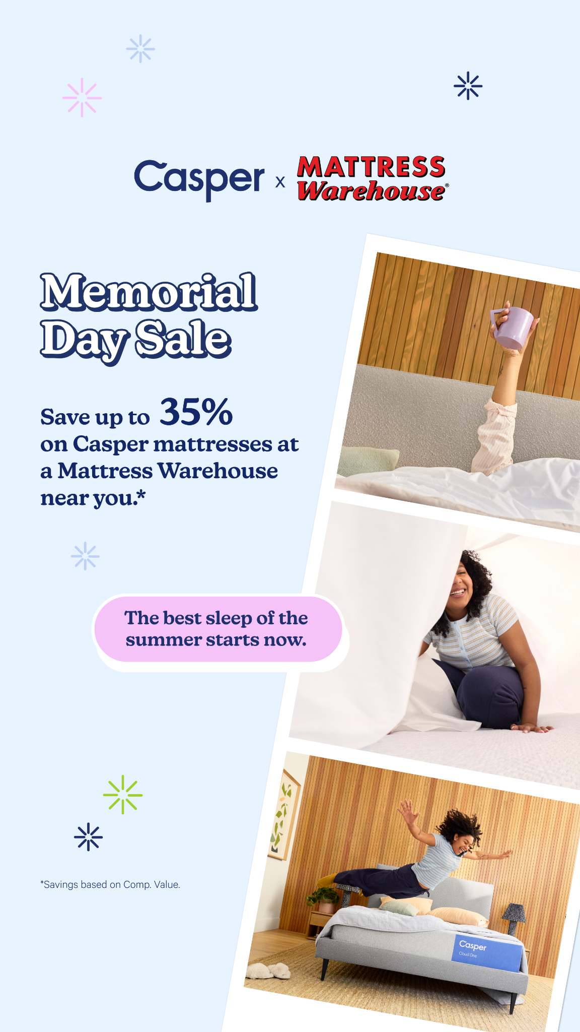 Home Facebook ad example 43: Shop Casper Mattresses