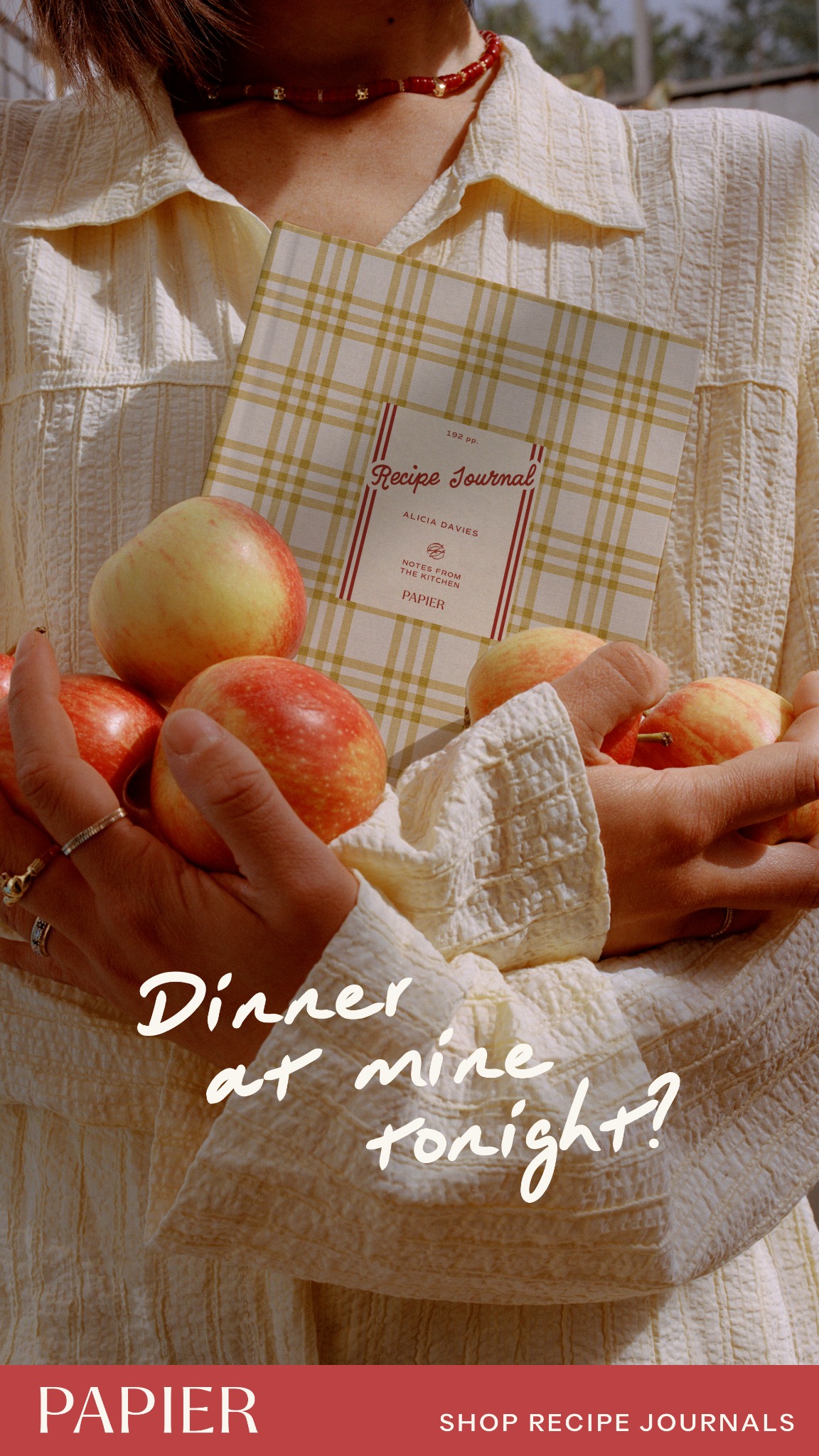 Weddings Facebook ad example 7: Shop Recipe Journals
