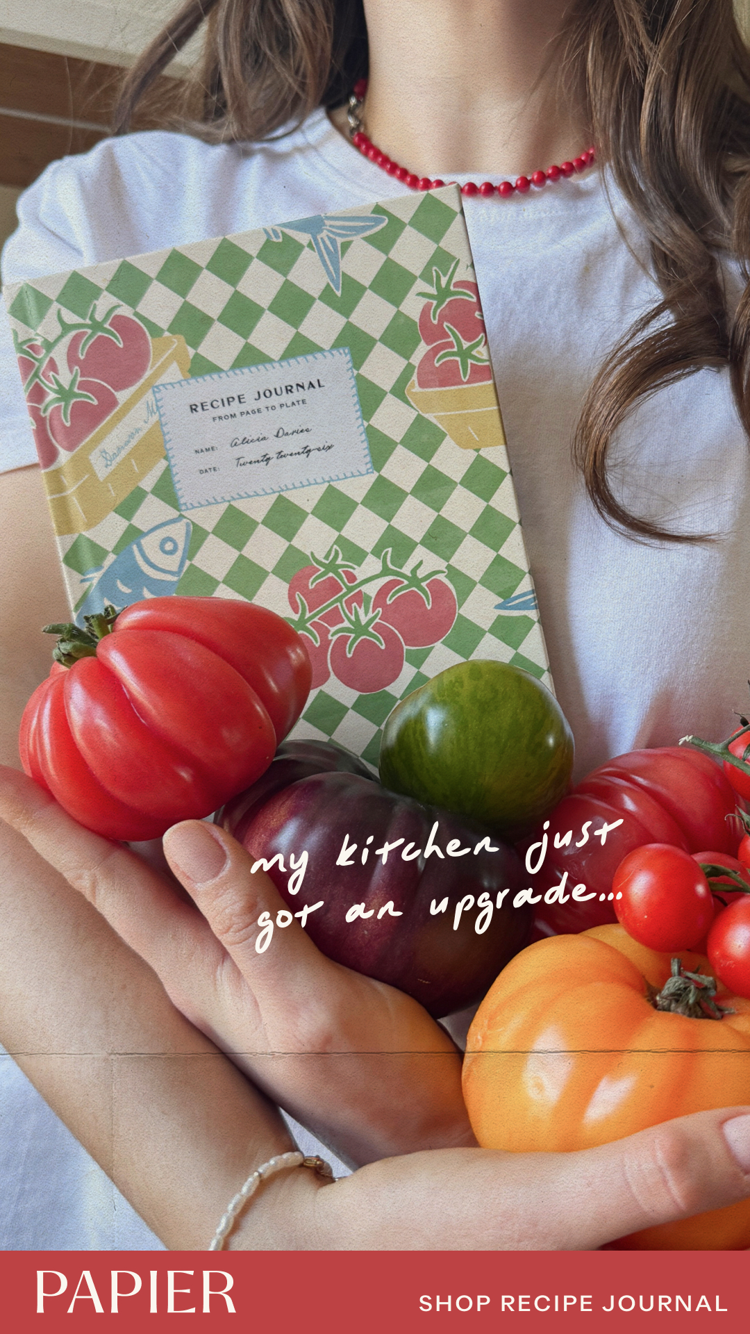 Weddings Facebook ad example 11: Shop Recipe Journals