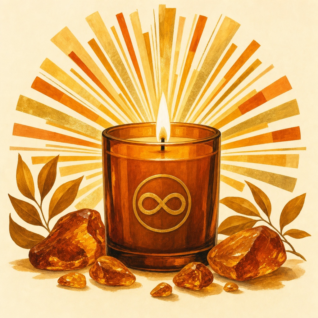 Candle. Illustrated ad.