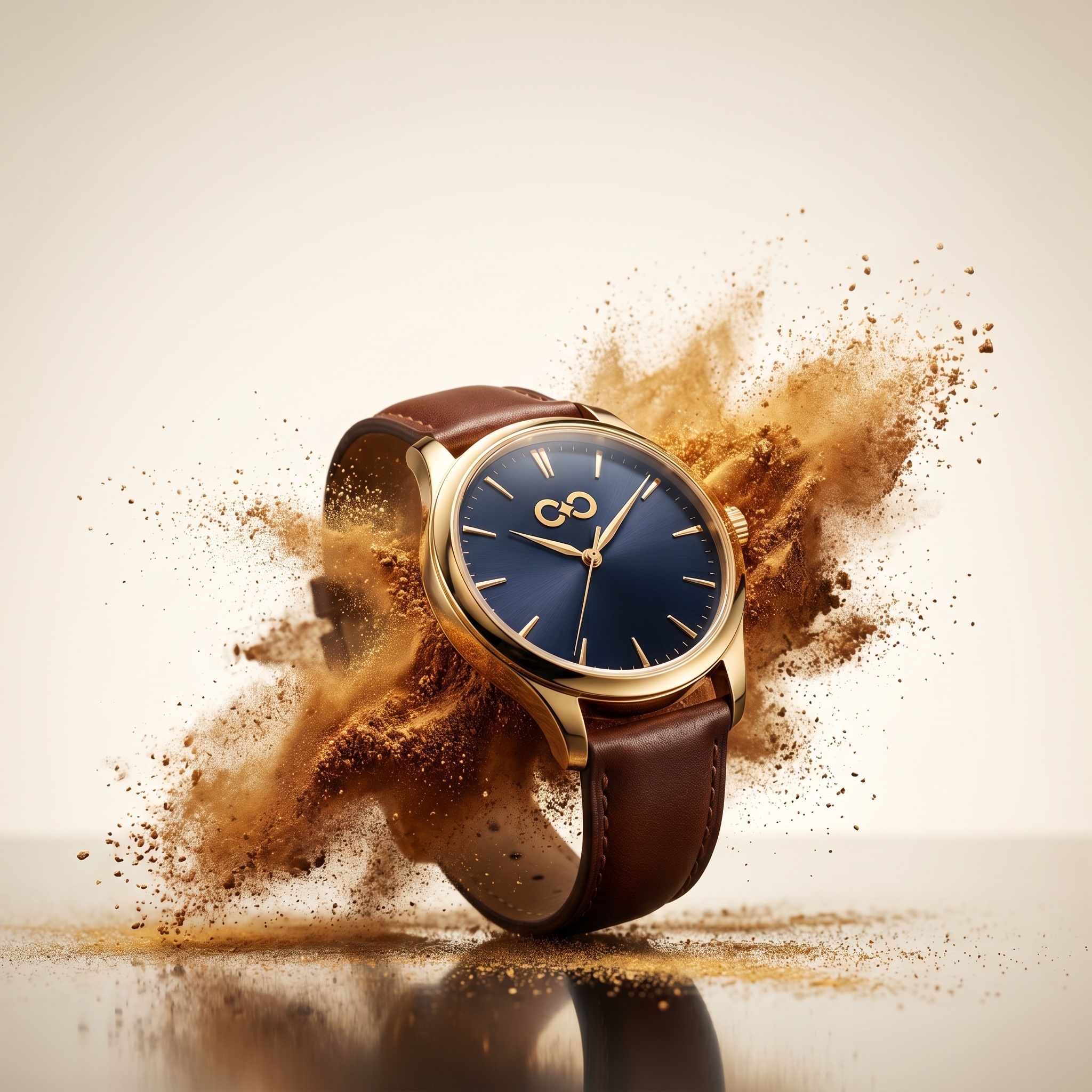 Watch. Gold and bronze burst.