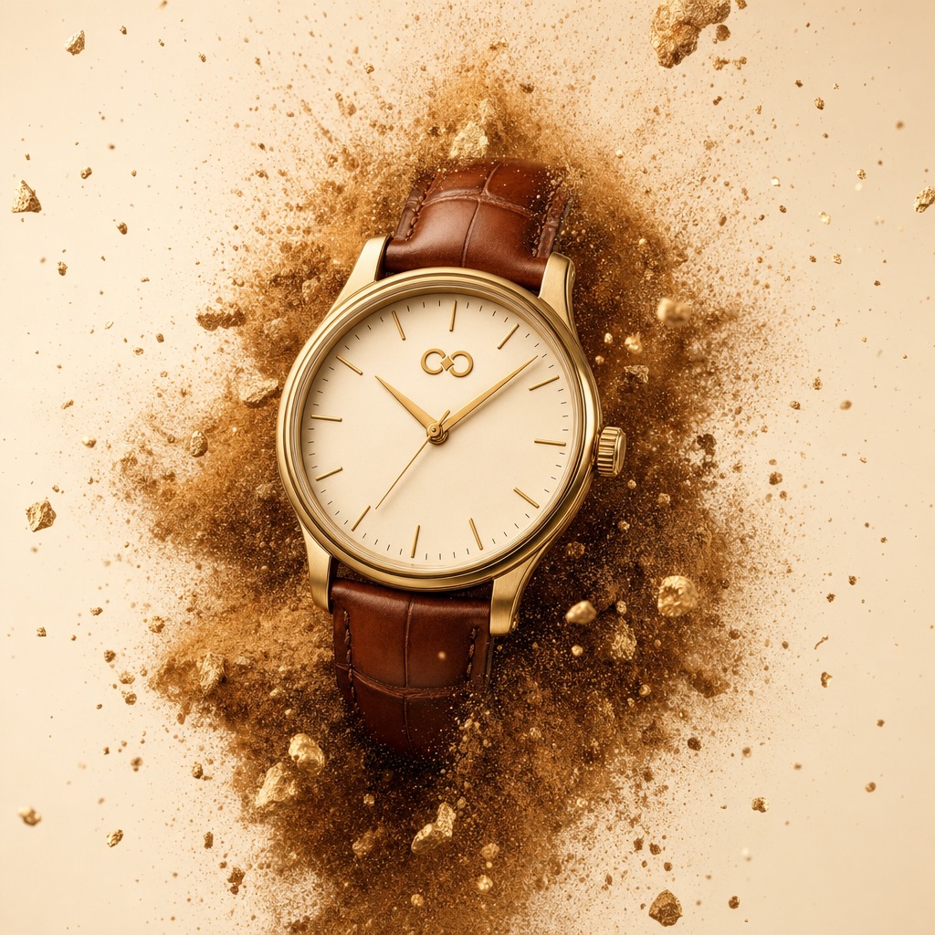 Watch. Bronze powder burst. OpenAI Image Gen 2.0.