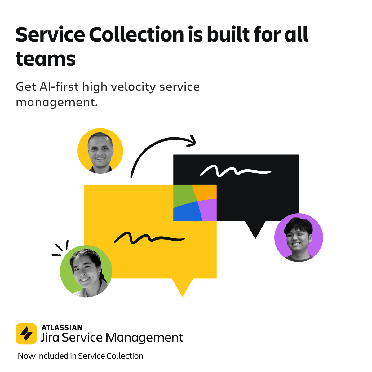 Software Facebook ad example 37: Jira Service Management is more than a help desk
