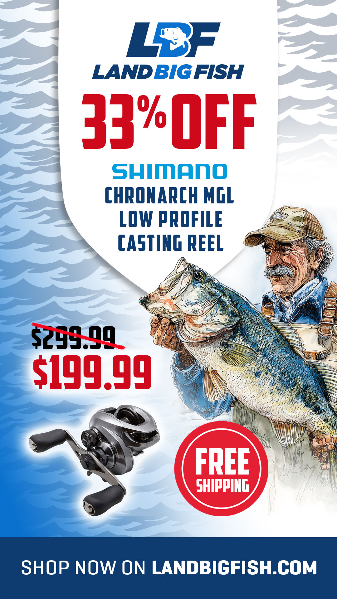 Sports Facebook ad example 48: LandBigFish: Premium Casting Deal
