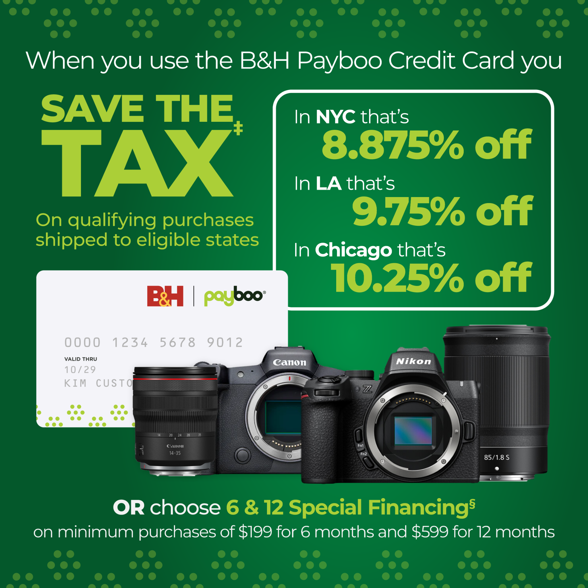 Photography Facebook ad example 36: Save With Payboo