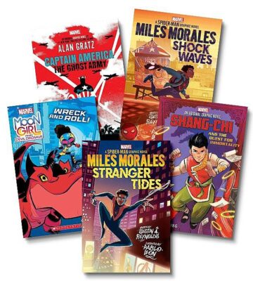 Books Facebook ad example 21: Marvel Middle Grade Graphix Pack