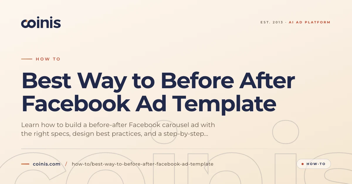 Best Way to Before After Facebook Ad Template | Coinis