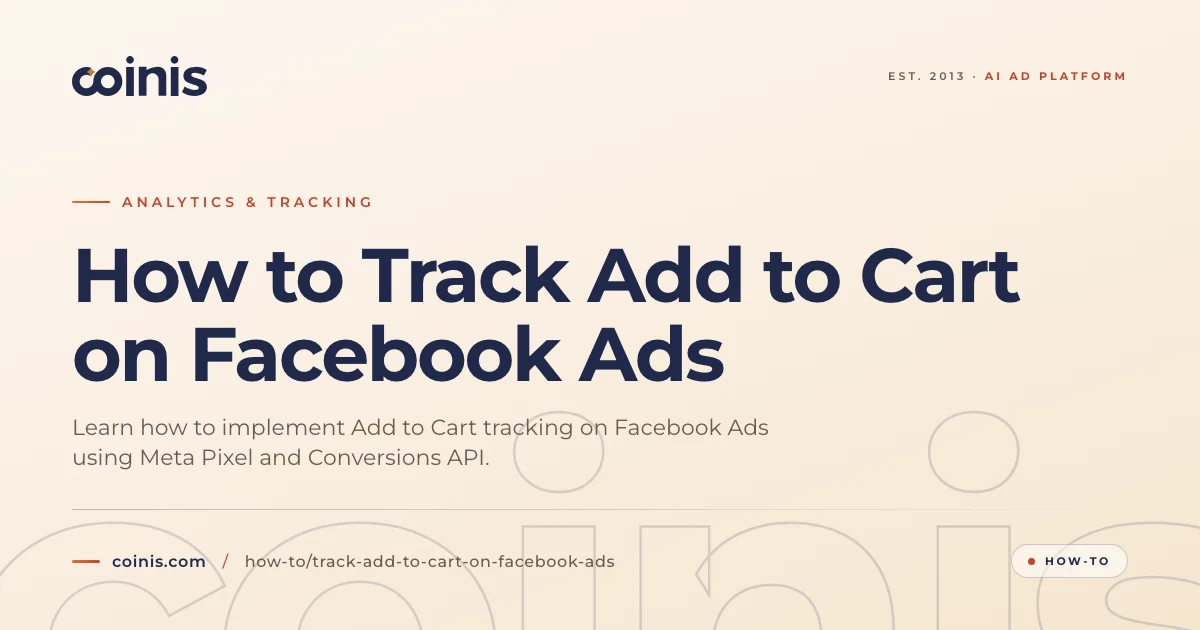 How to Track Add to Cart on Facebook Ads | Coinis