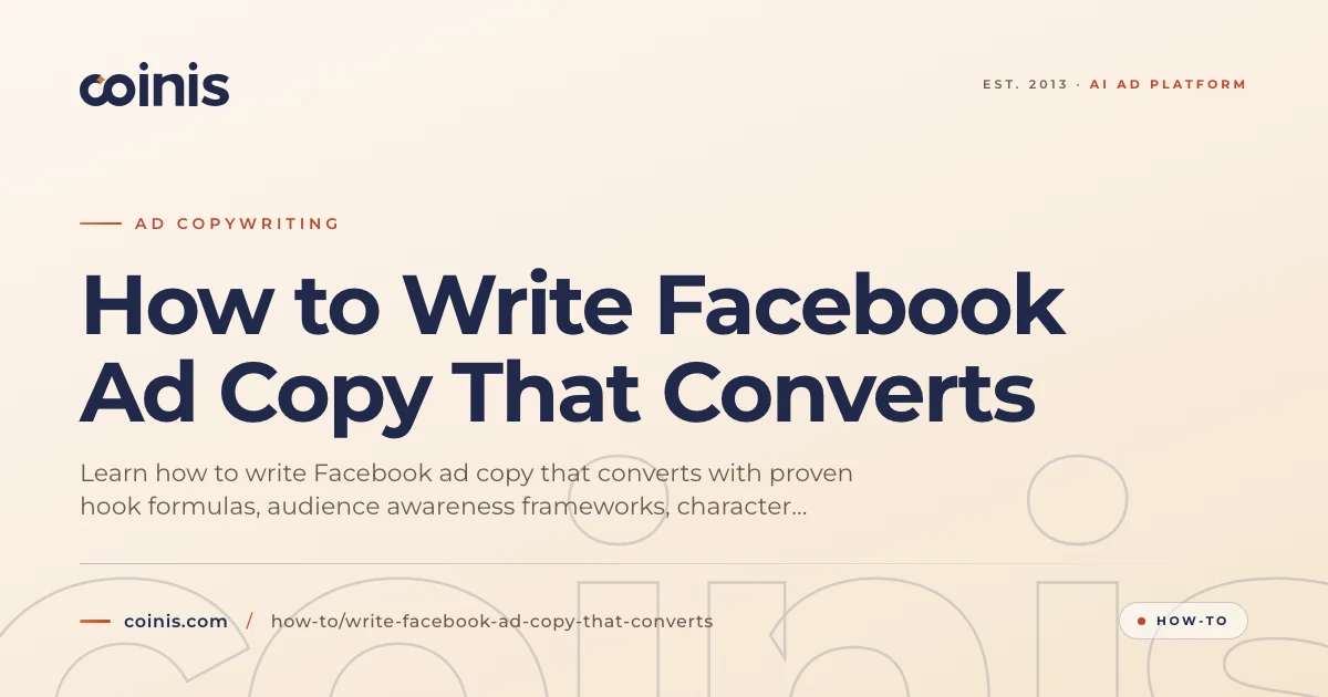 How to Write Facebook Ad Copy That Converts | Coinis