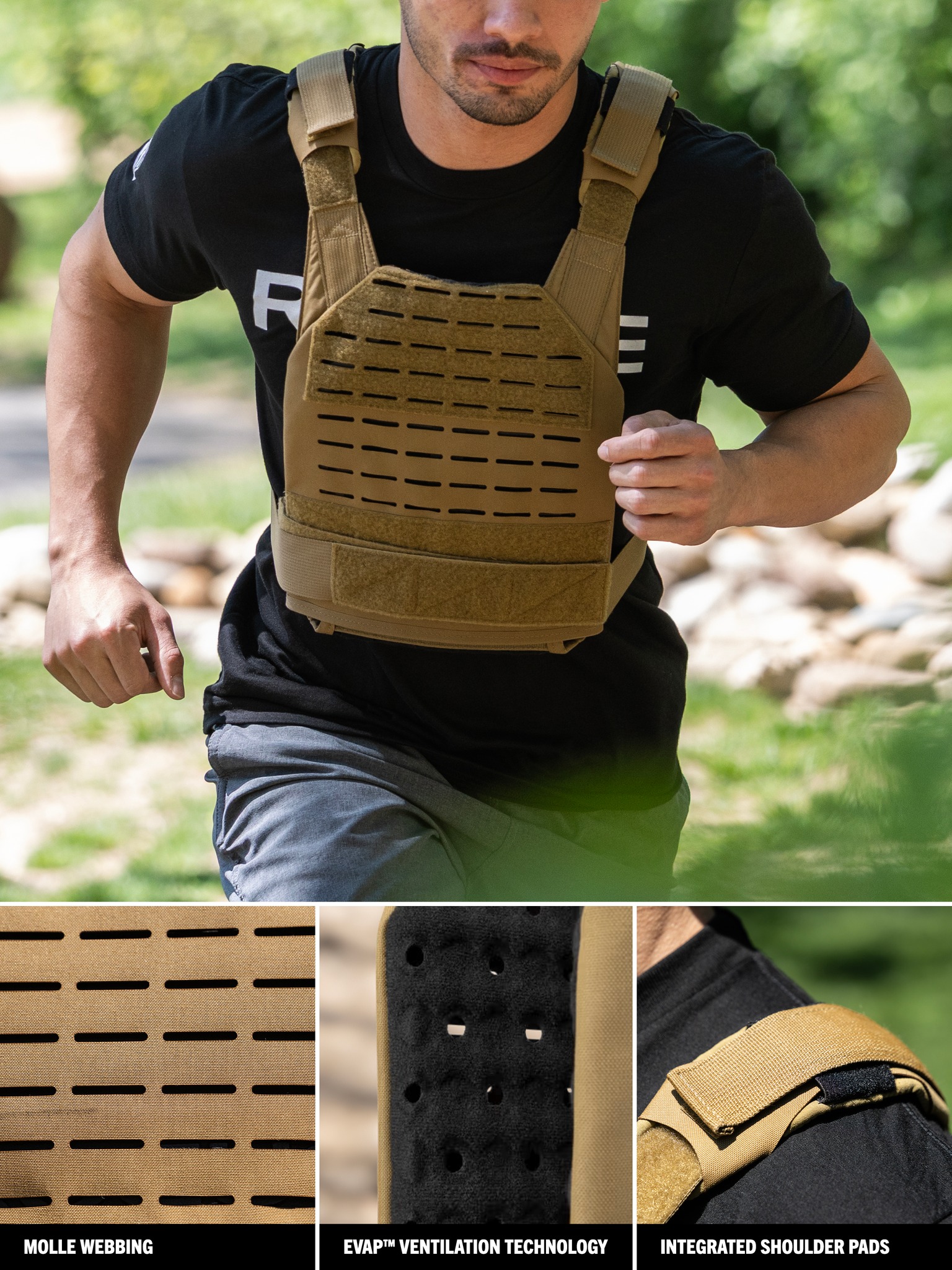 Fitness Facebook ad example 49: Shop the new Rogue Plate Carrier - MOLLE vest now!