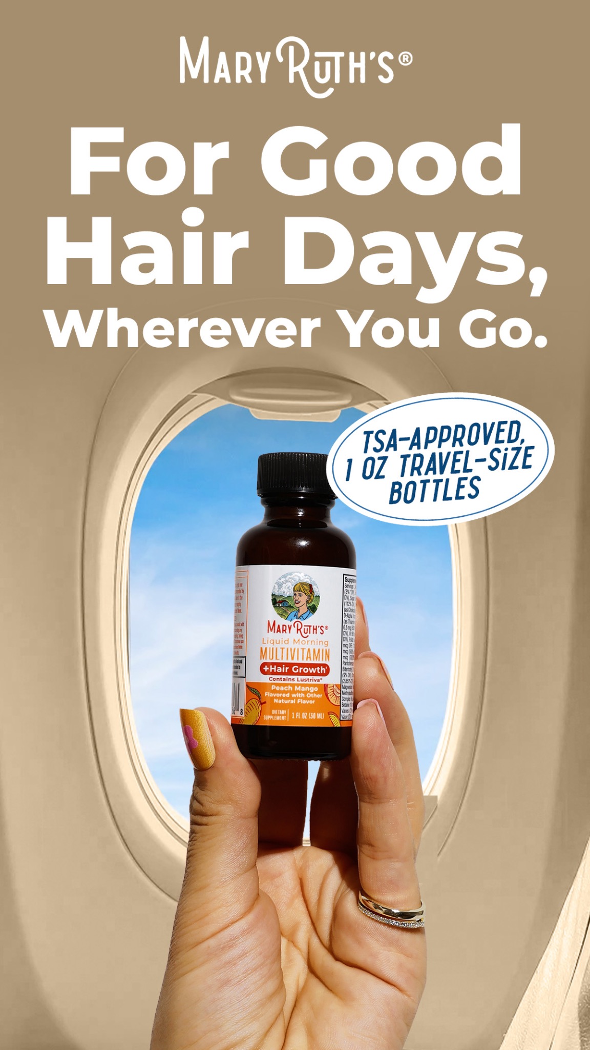 Supplements Facebook ad example 32: Grow Thicker, Fuller Hair 💥