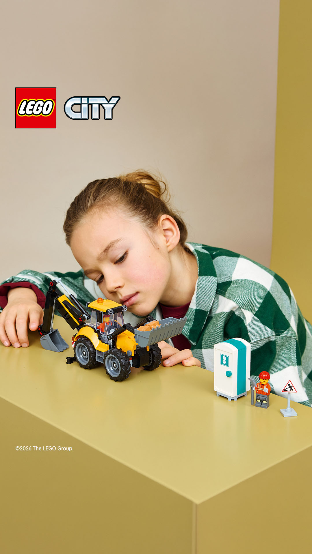 Kids & Baby Facebook ad example 14: LEGO® City Yellow Backhoe Loader