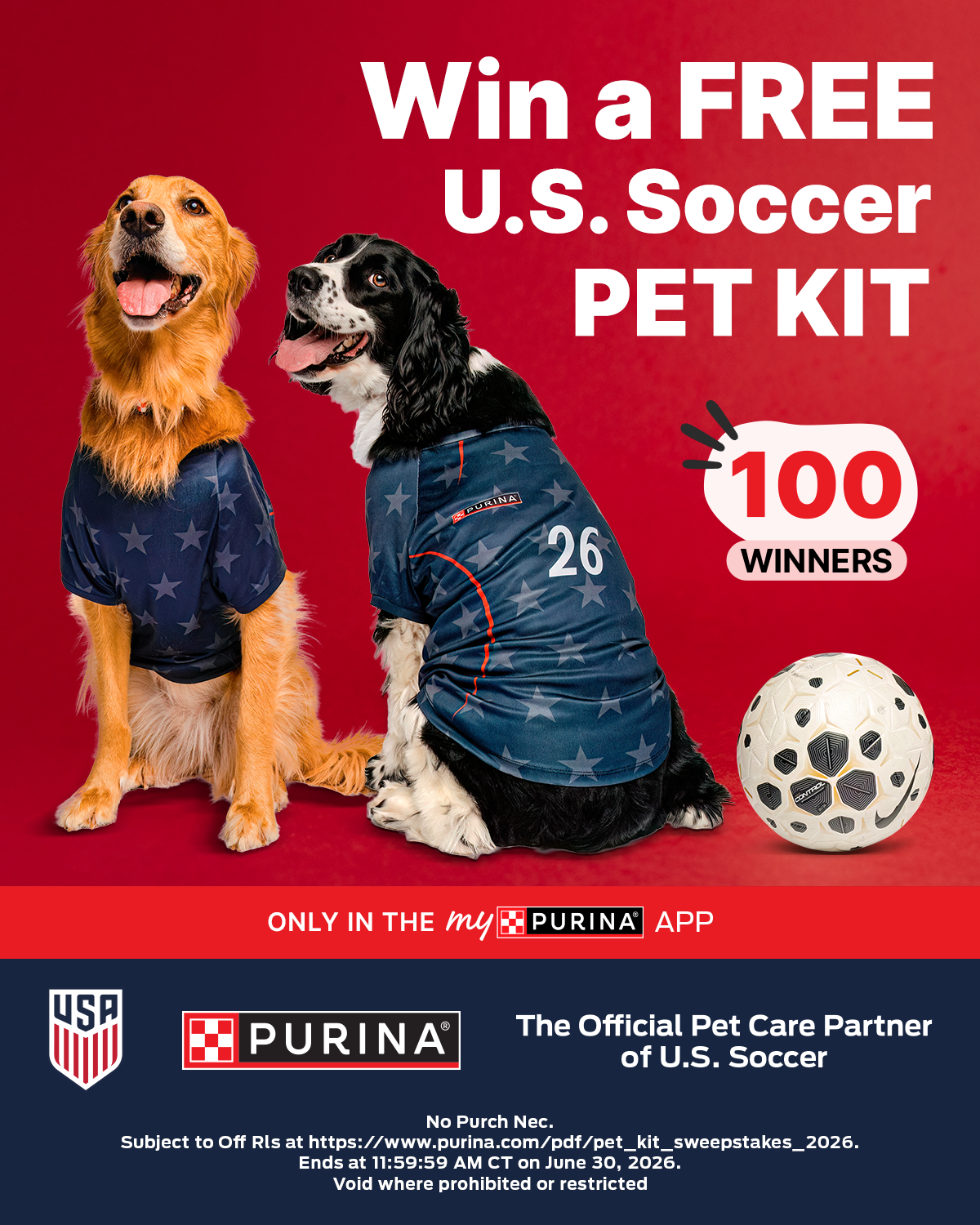 Pets Facebook ad example 9: Get your U.S. Soccer kit!