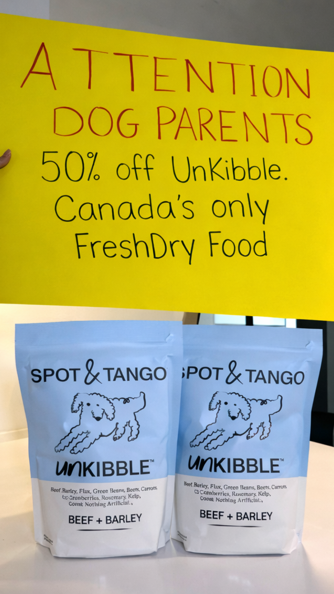 Pets Facebook ad example 28: UnKibble — Try for 50% Off Today 🐶