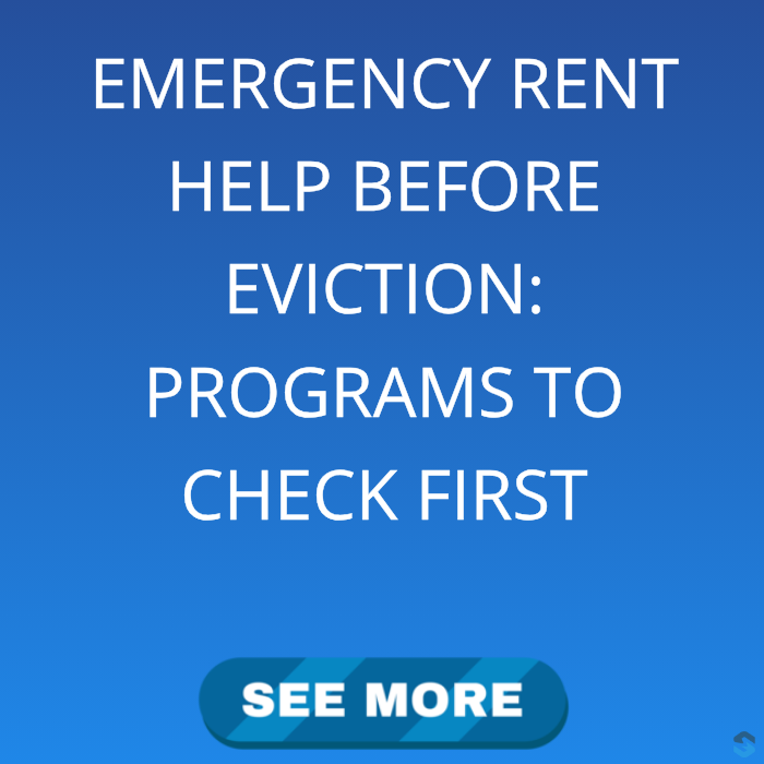 Beauty Facebook ad example 19: Emergency Rent Assistance Available Now