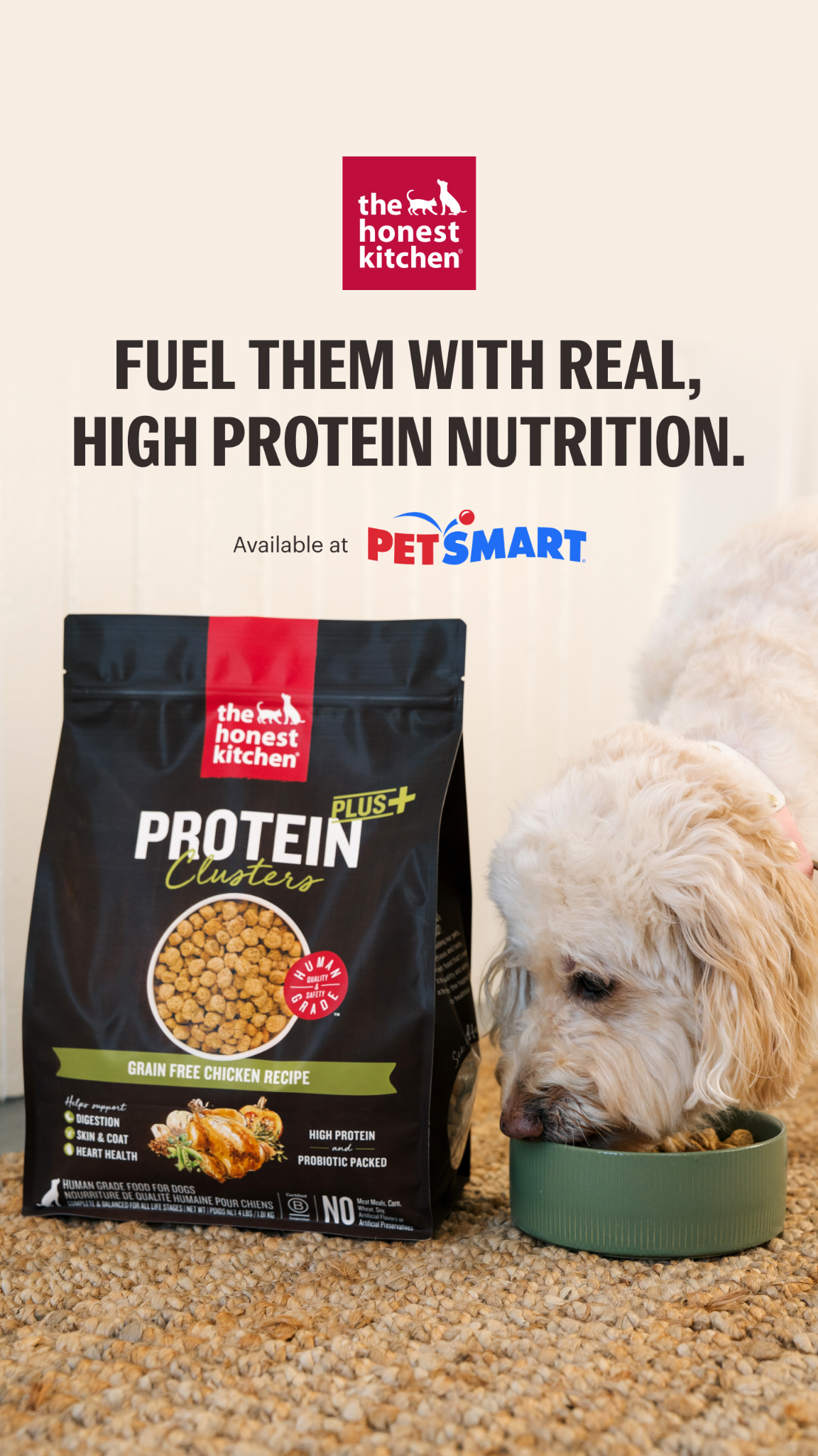 Pets Facebook ad example 17: Protein Plus Clusters