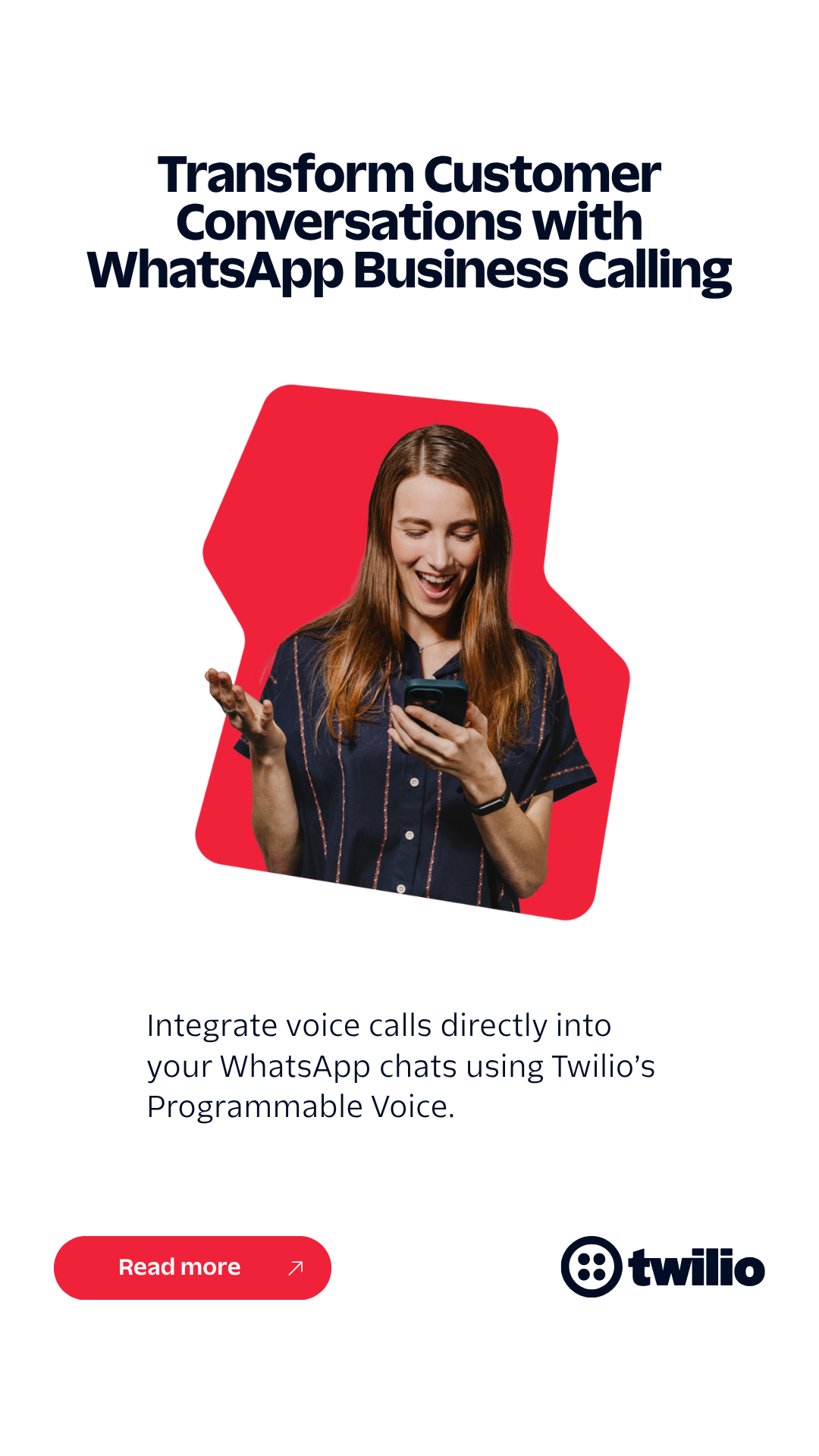Software Facebook ad example 48: Connect Globally via WhatsApp