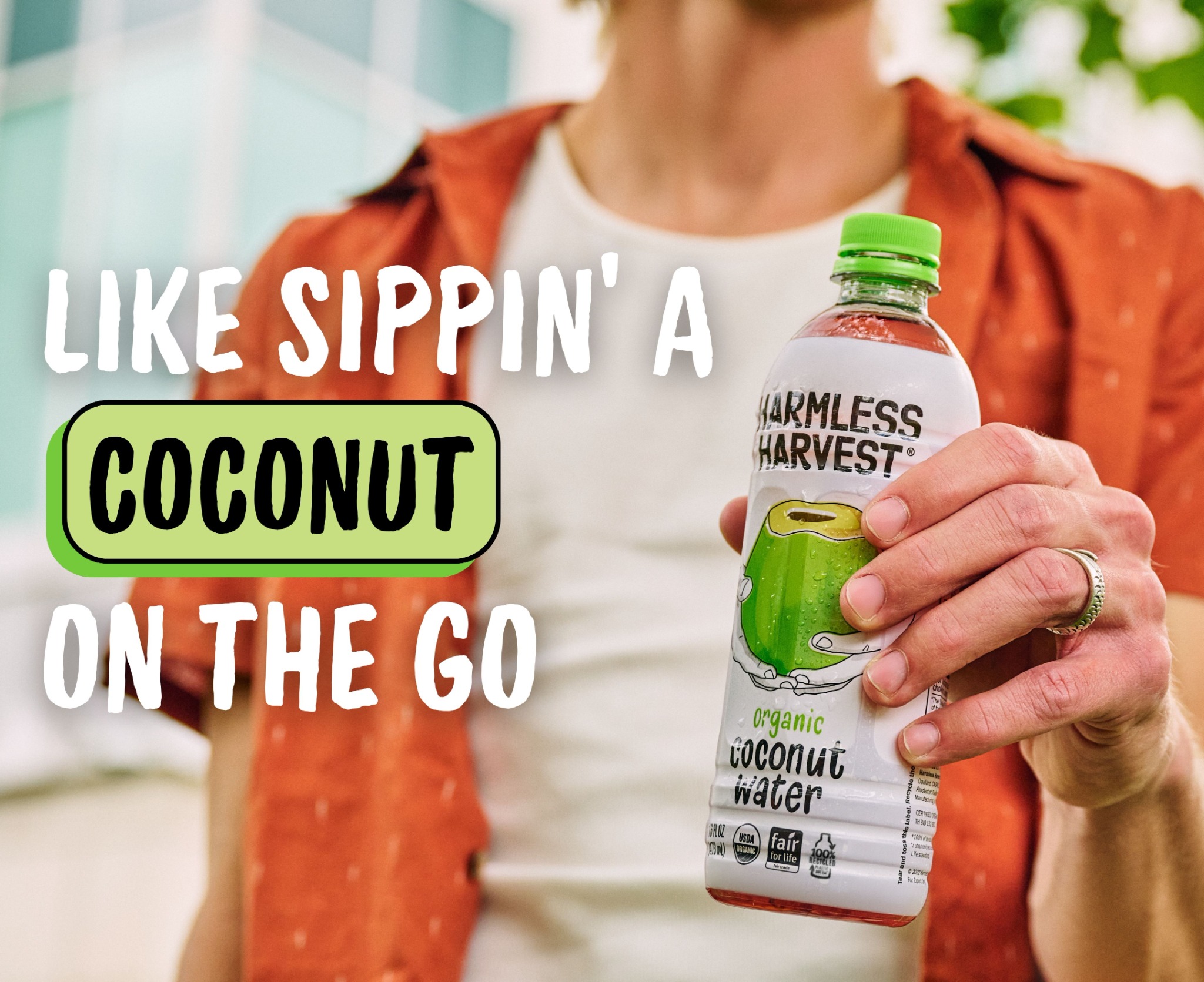 Food & Drink Facebook ad example 33: Coconut Water... That's It.