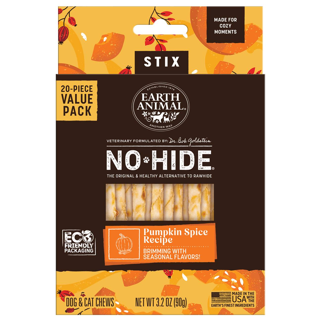 Pets Facebook ad example 39: No-Hide® Seasonal Collection Pumpkin Spice Stix