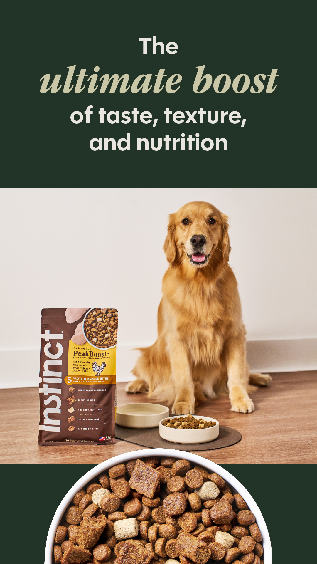 Pets Facebook ad example 17: The Ultimate Boosted Kibble